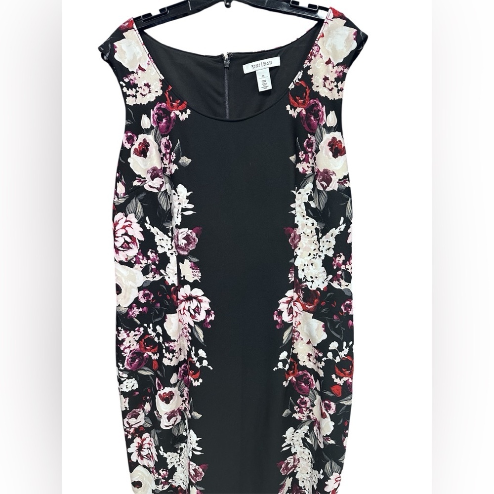 Floral Black Dress from White House Black Market- EUC